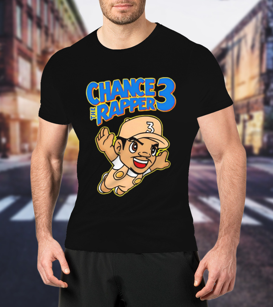 Chance The Rapper Super Mario 3 Character Mashup T-Shirt