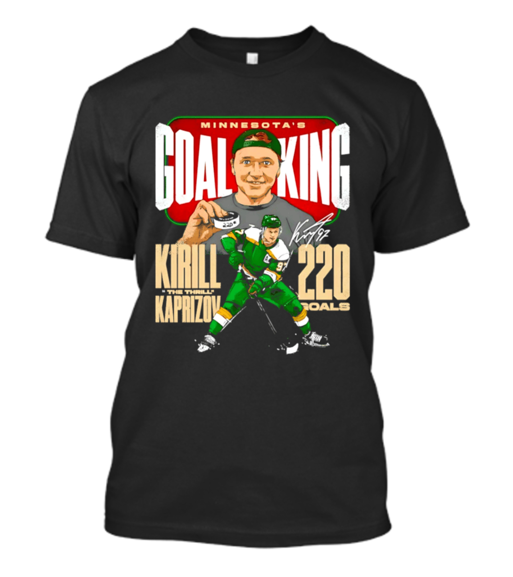 Minnesota's Goal King Kirill Kaprizov 220 Goals T-Shirt