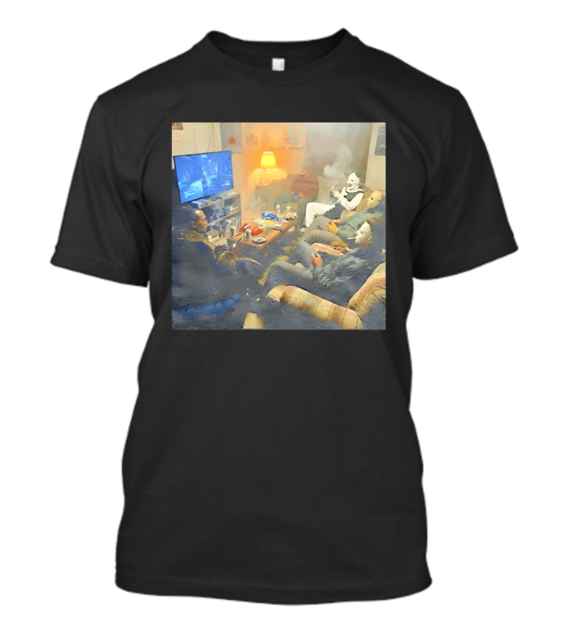 Friday Night Game Night Killer Homes Horror Characters Gaming Hangout T-Shirt