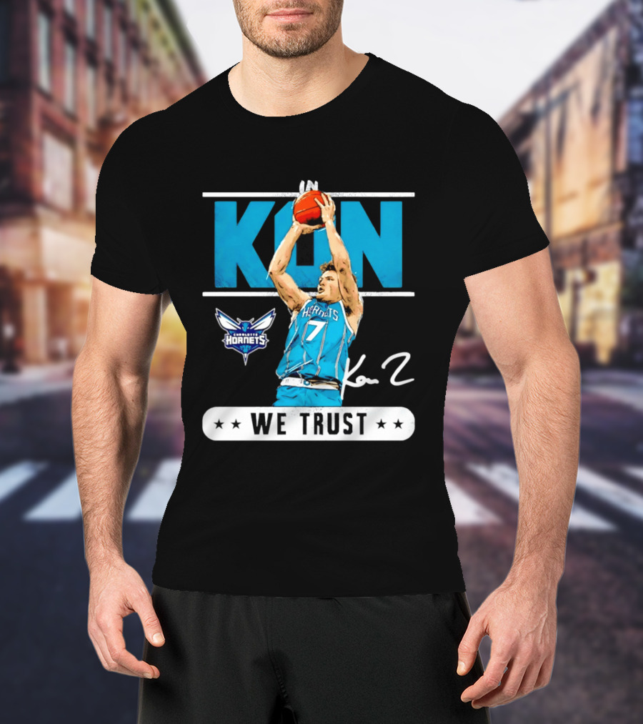 Kon Knueppel Charlotte Hornets Basketball We Trust T-Shirt