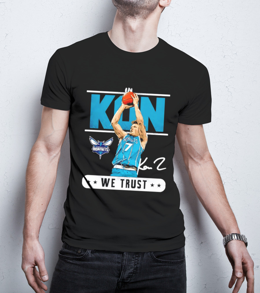 Kon Knueppel Charlotte Hornets Basketball We Trust T-Shirt