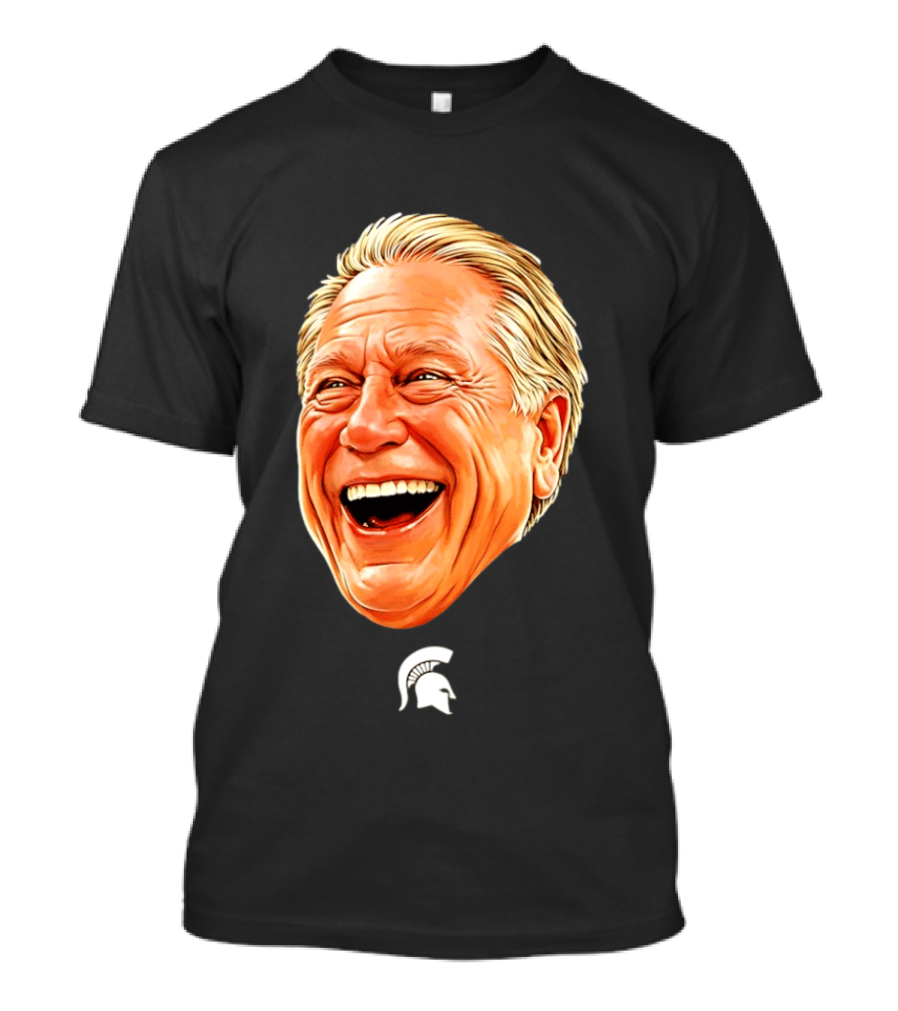 Michigan State Spartans Coach Tom Izzo Big Head T-Shirt