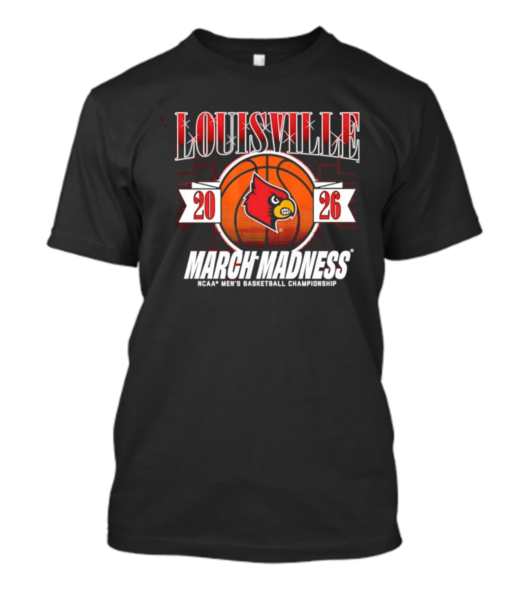 Louisville Cardinals 2026 NCAA Men's Basketball March Madness T-Shirt