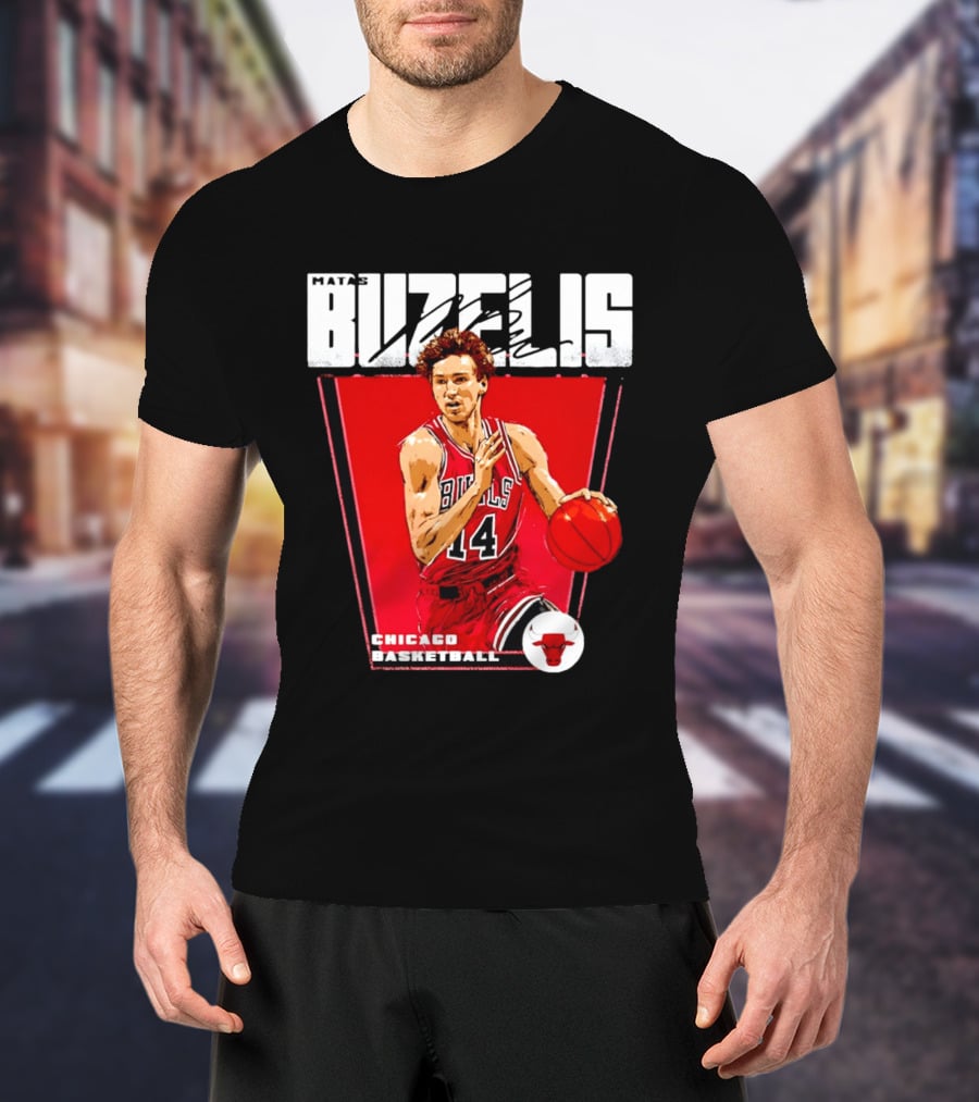 Matas Buzelis Chicago Basketball Bulls 14 T-Shirt