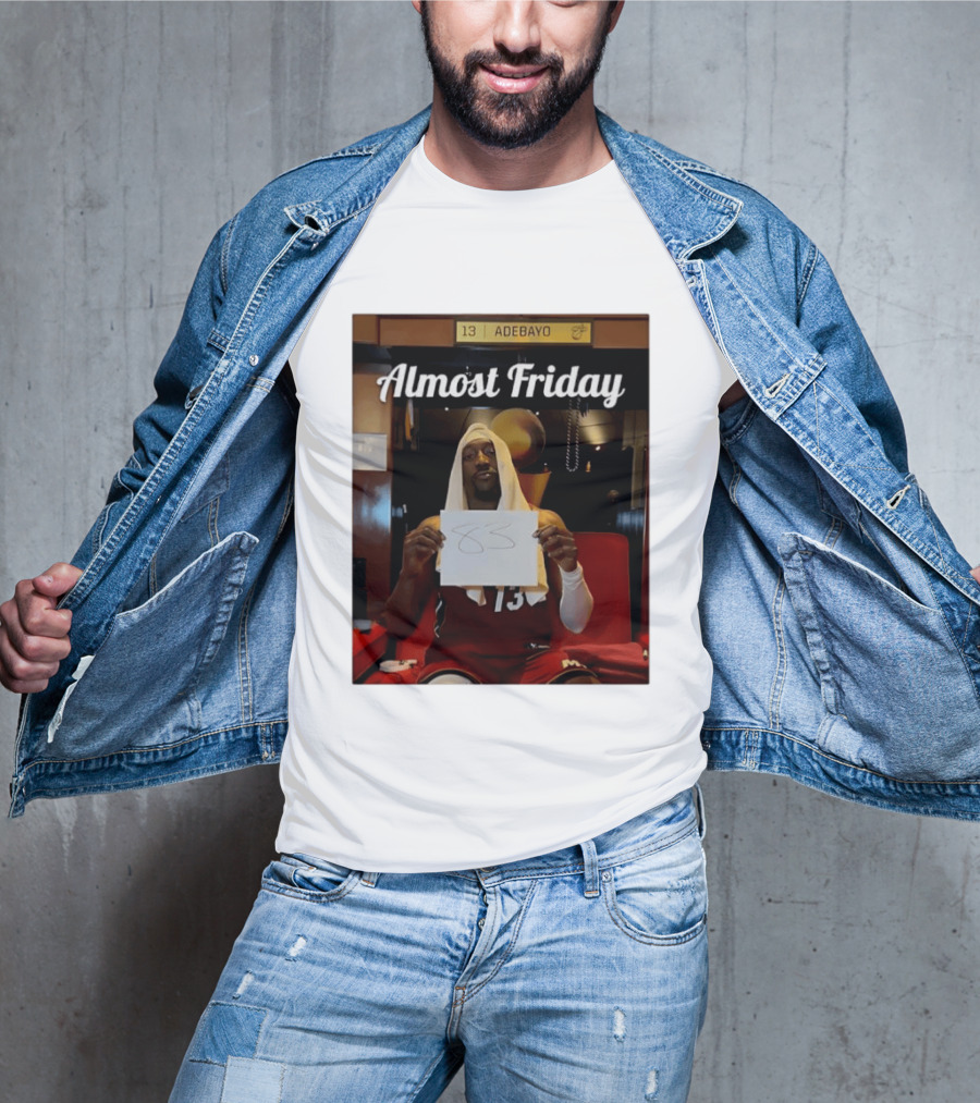 Almost Friday Bam Adebayo 83 Points Locker Room Moment T-Shirt