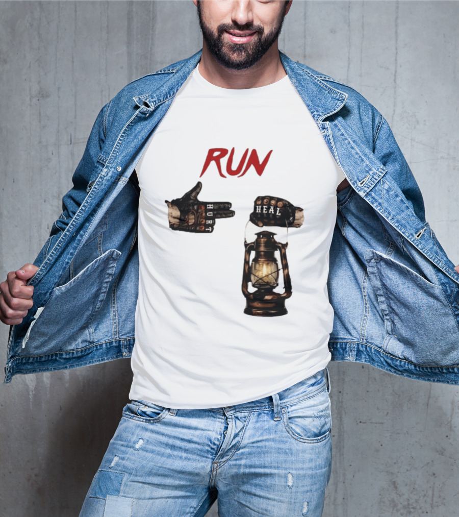 RUN Bray Wyatt Hurt Heal Lantern Mashup T-Shirt