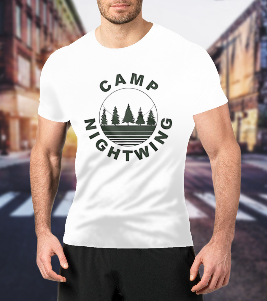 Camp Nightwing Fear Street Part 2 1978 Retro Trees T-Shirt