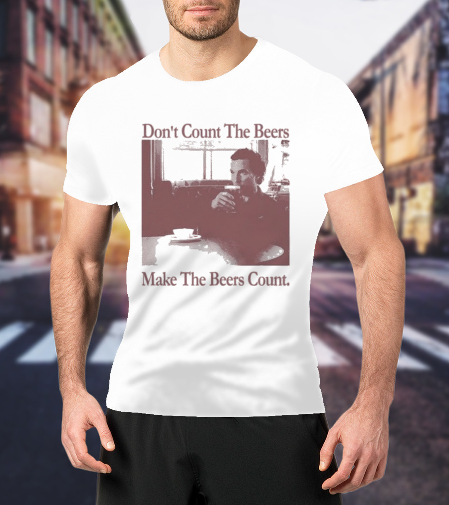 Don't Count The Beers Make The Beers Count Vintage Style Gentlemen T-Shirt