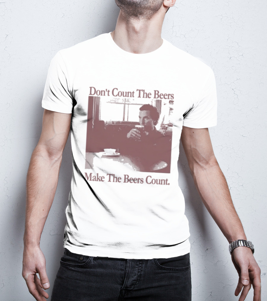 Don't Count The Beers Make The Beers Count Vintage Style Gentlemen T-Shirt