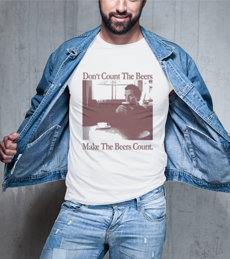 Don't Count The Beers Make The Beers Count Vintage Style Gentlemen T-Shirt