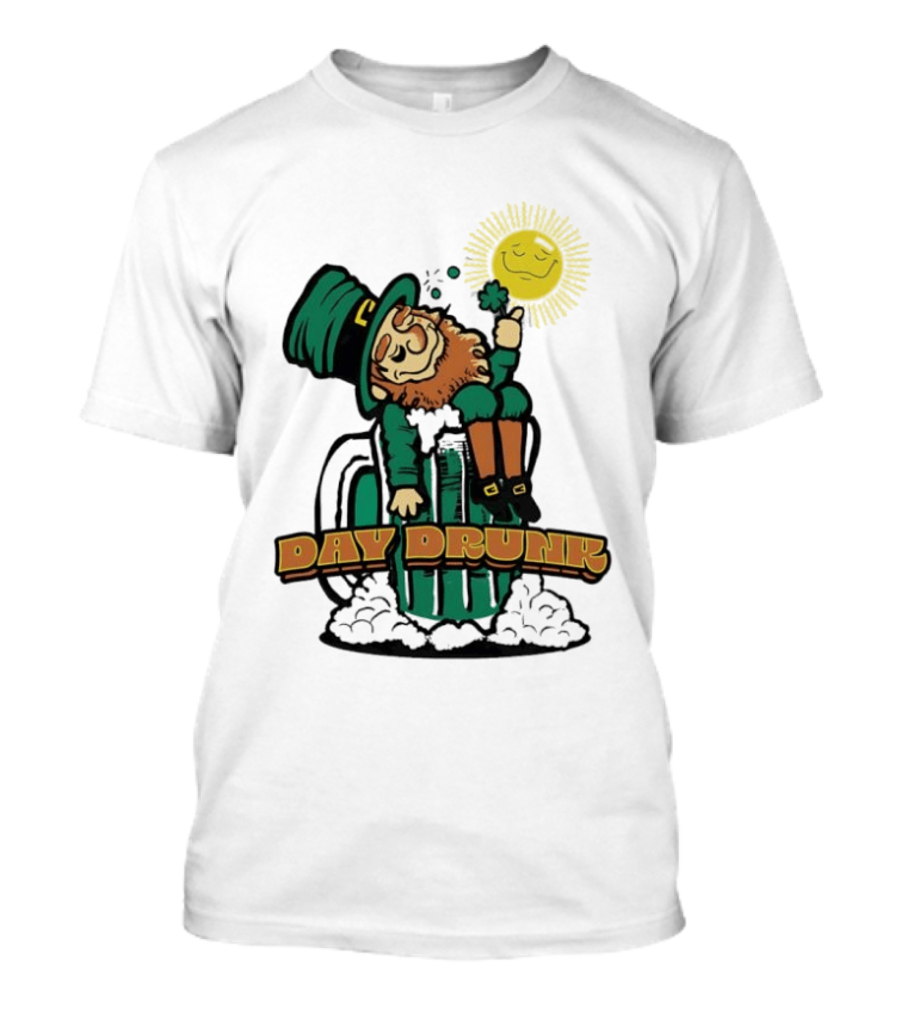 Day Drunk Leprechaun St. Patrick's Day Funny Irish Celebration T-Shirt