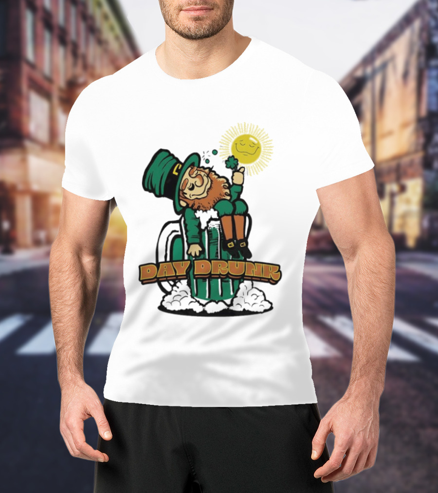 Day Drunk Leprechaun St. Patrick's Day Funny Irish Celebration T-Shirt