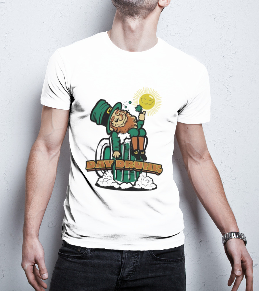 Day Drunk Leprechaun St. Patrick's Day Funny Irish Celebration T-Shirt