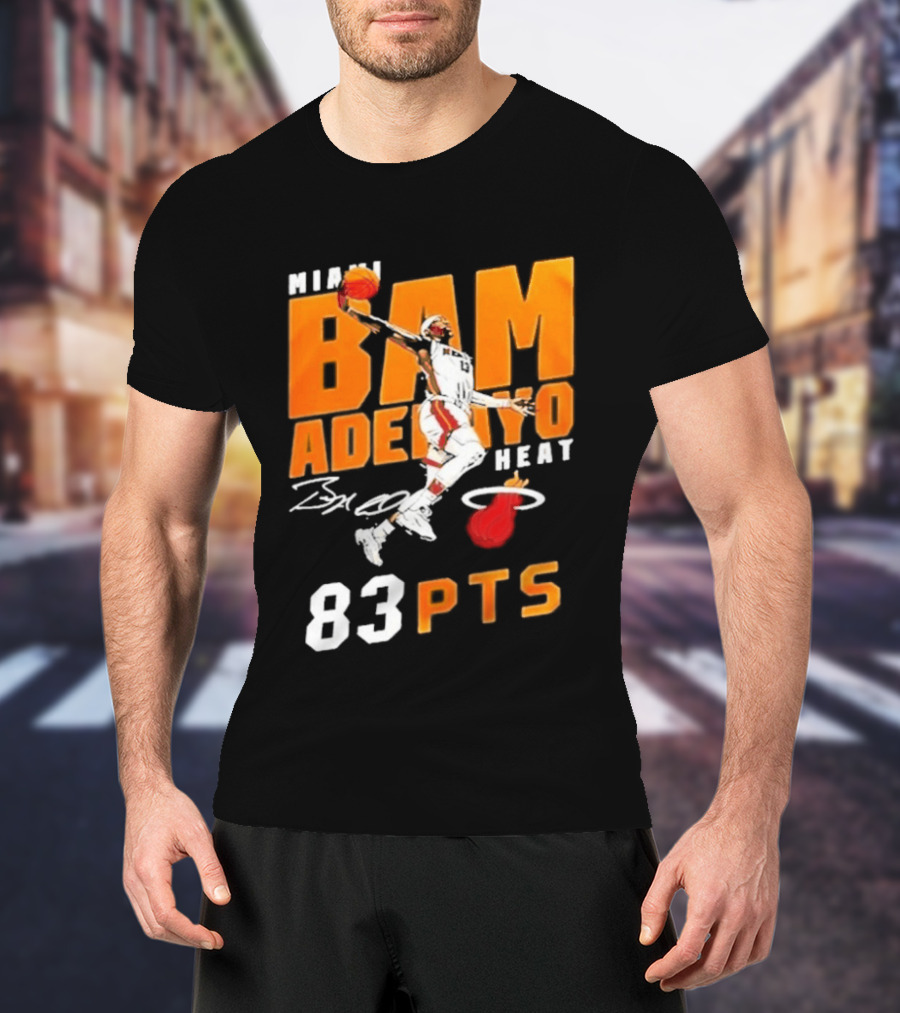 Miami Heat Bam Adebayo 83 Points Celebration T-Shirt