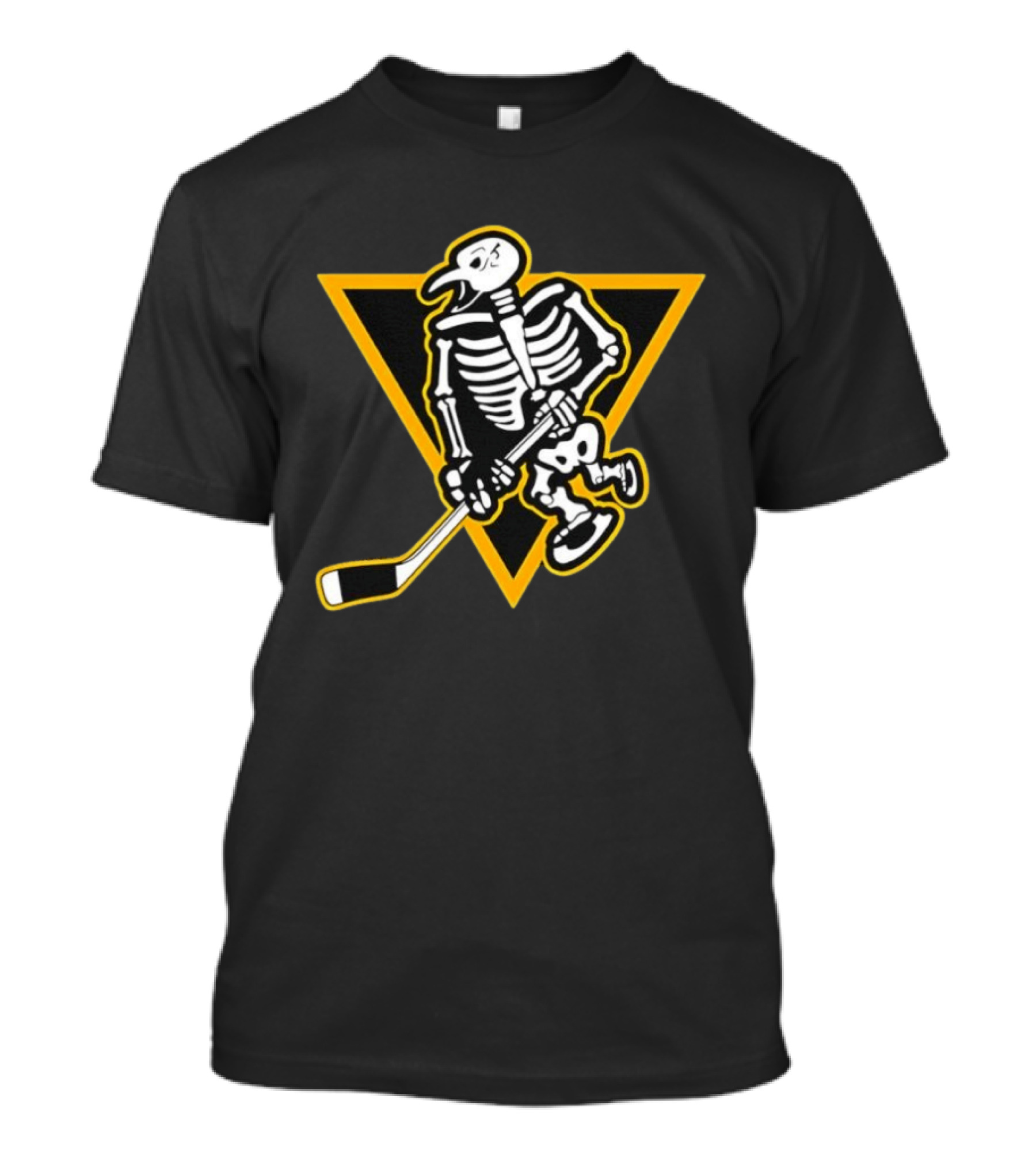 Pittsburgh Penguins Skeleton Hockey NHL Skull T-Shirt