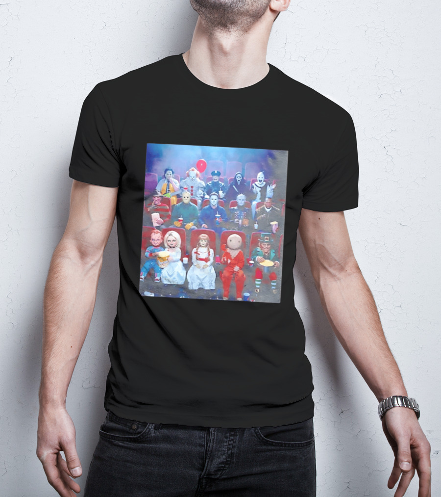 Scary Movie 6 Gathering Horror Characters Ing Together T-Shirt