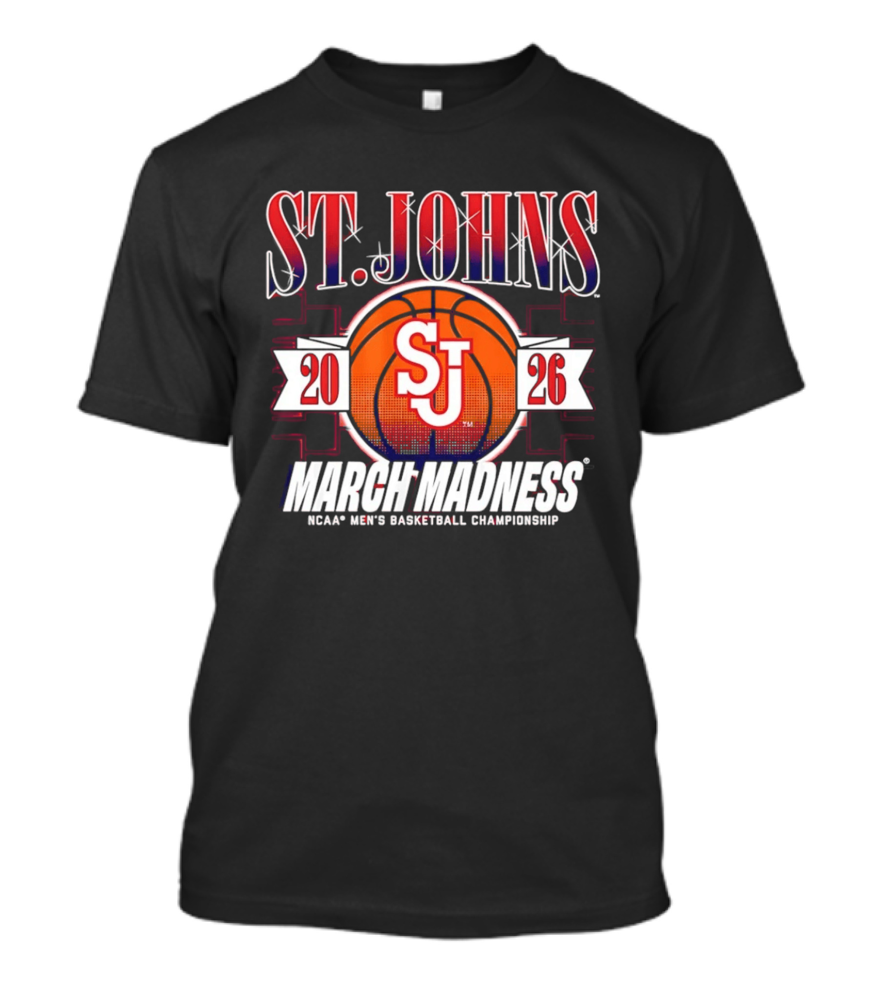 St. Johns 2026 March Madness NCAA Men's Basketball Championship T-Shirt