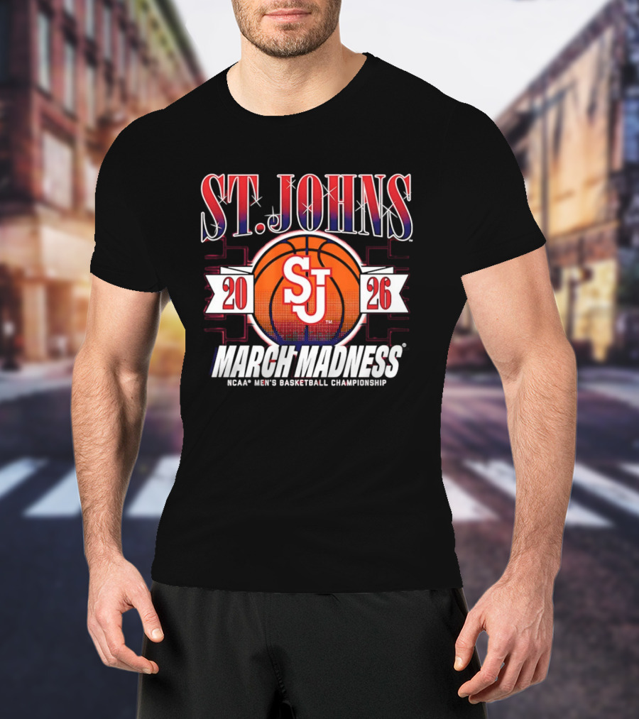 St. Johns 2026 March Madness NCAA Men's Basketball Championship T-Shirt