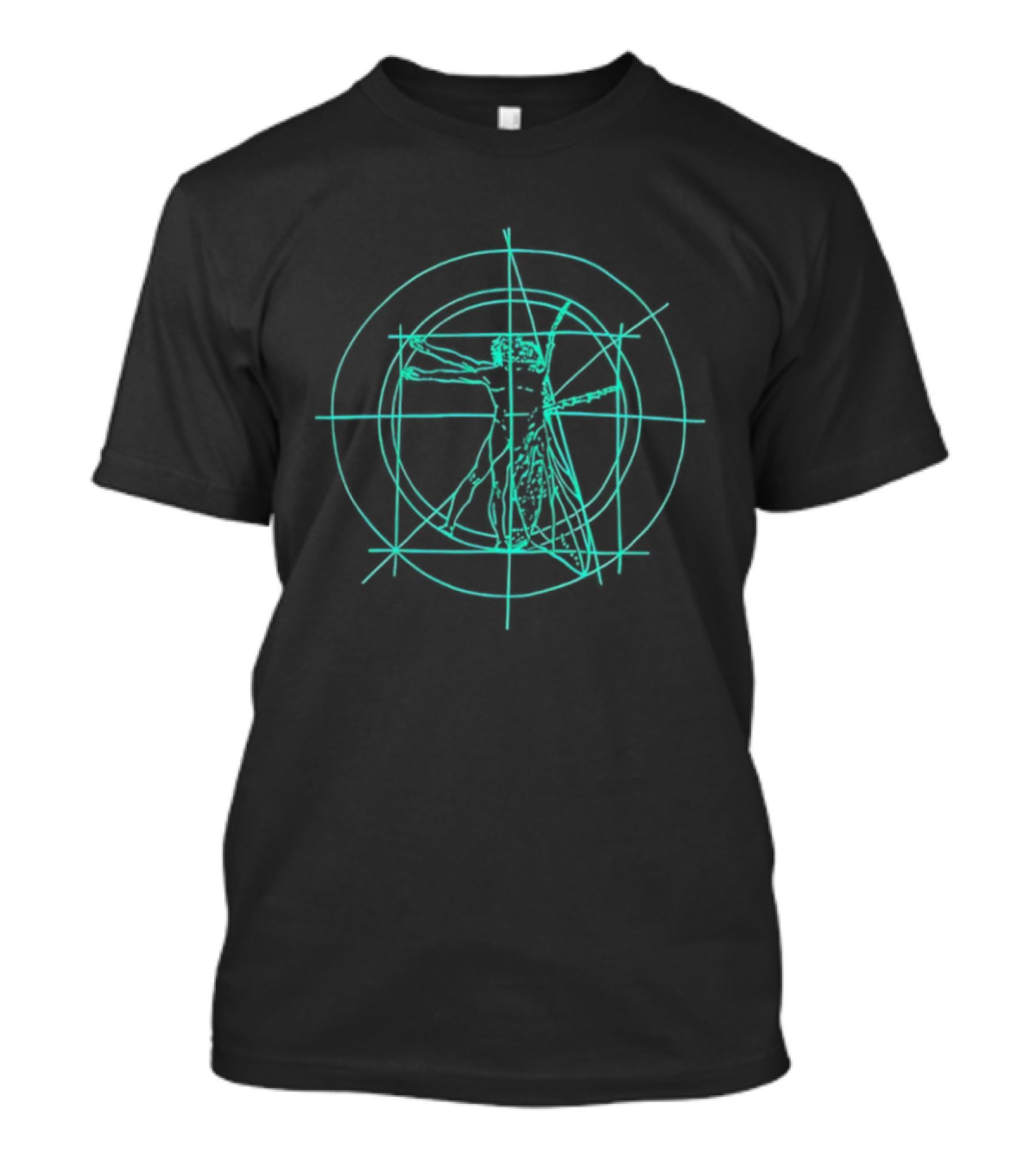 Vitruvian Brundlefly Sketch Fusion T-Shirt