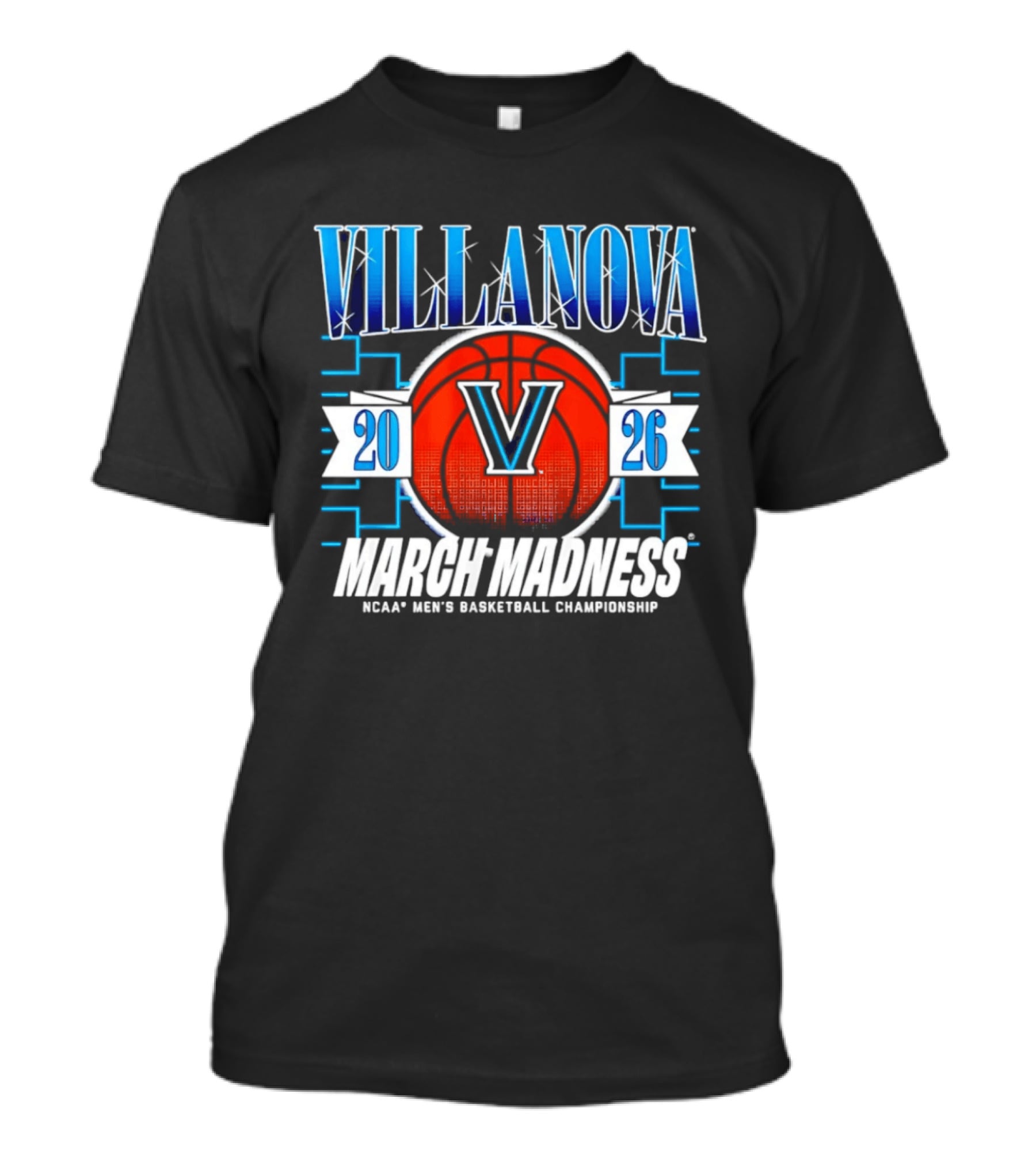 Villanova Wildcats NCAA Men's Basketball Championship 2026 March Madness T-Shirt