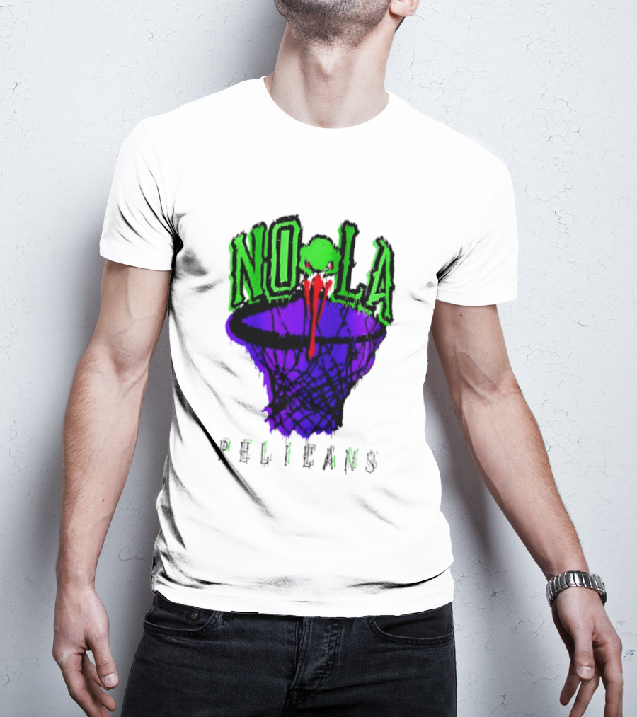 NOLA Pelicans Fest 2026 Basketball Hoop Alien T-Shirt