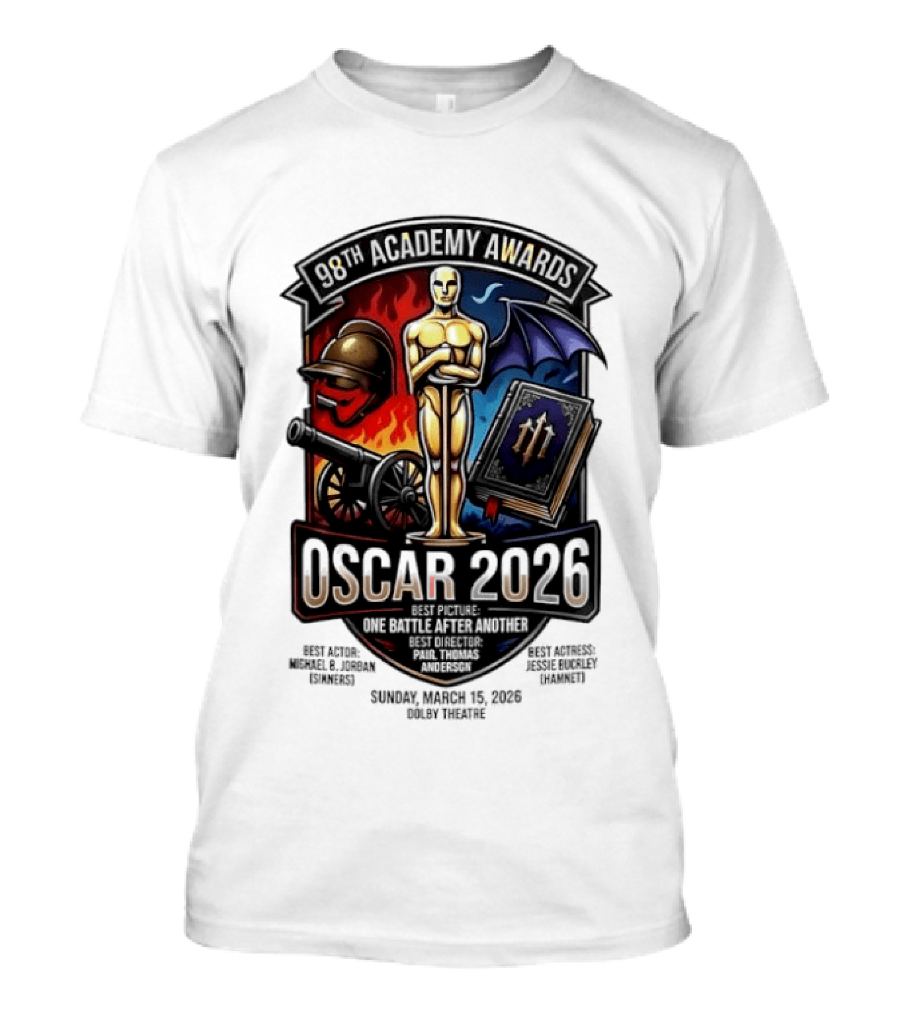 98th Academy Awards Oscar Winners 2026 Event May 12 Hollywood CA T-Shirt