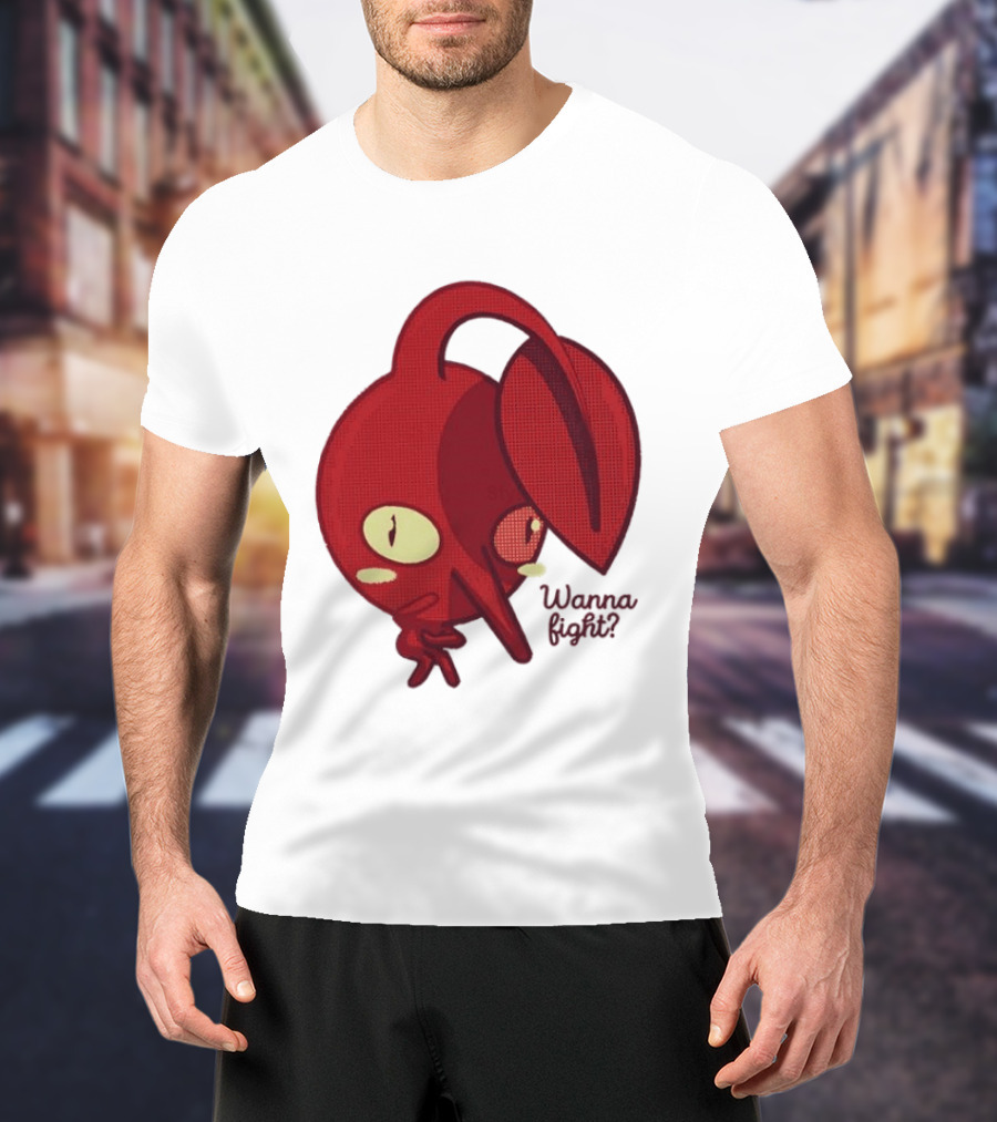 Red Pikmin Wanna Fight Video Game T-Shirt