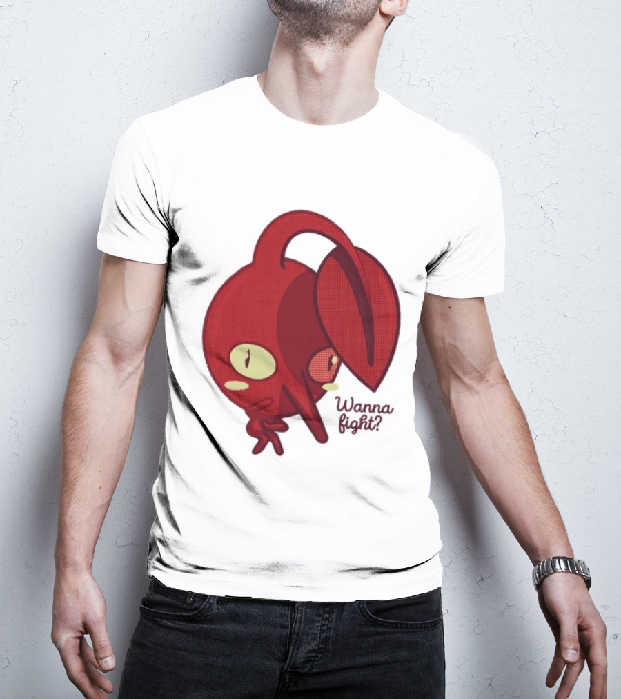 Red Pikmin Wanna Fight Video Game T-Shirt