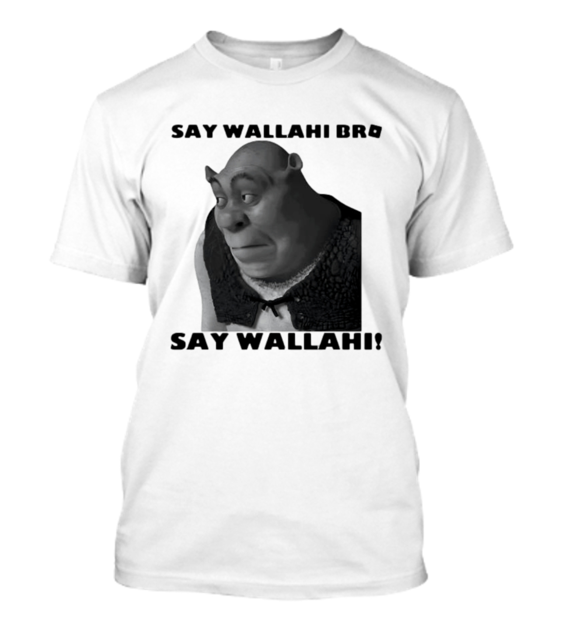 Shrek Say Wallahi Bro Meme Face Roblox T-Shirt