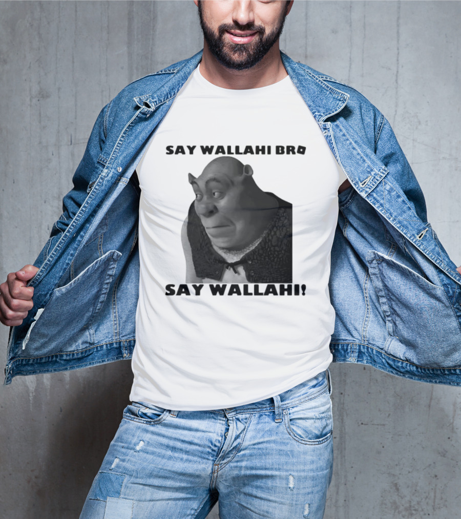 Shrek Say Wallahi Bro Meme Face Roblox T-Shirt