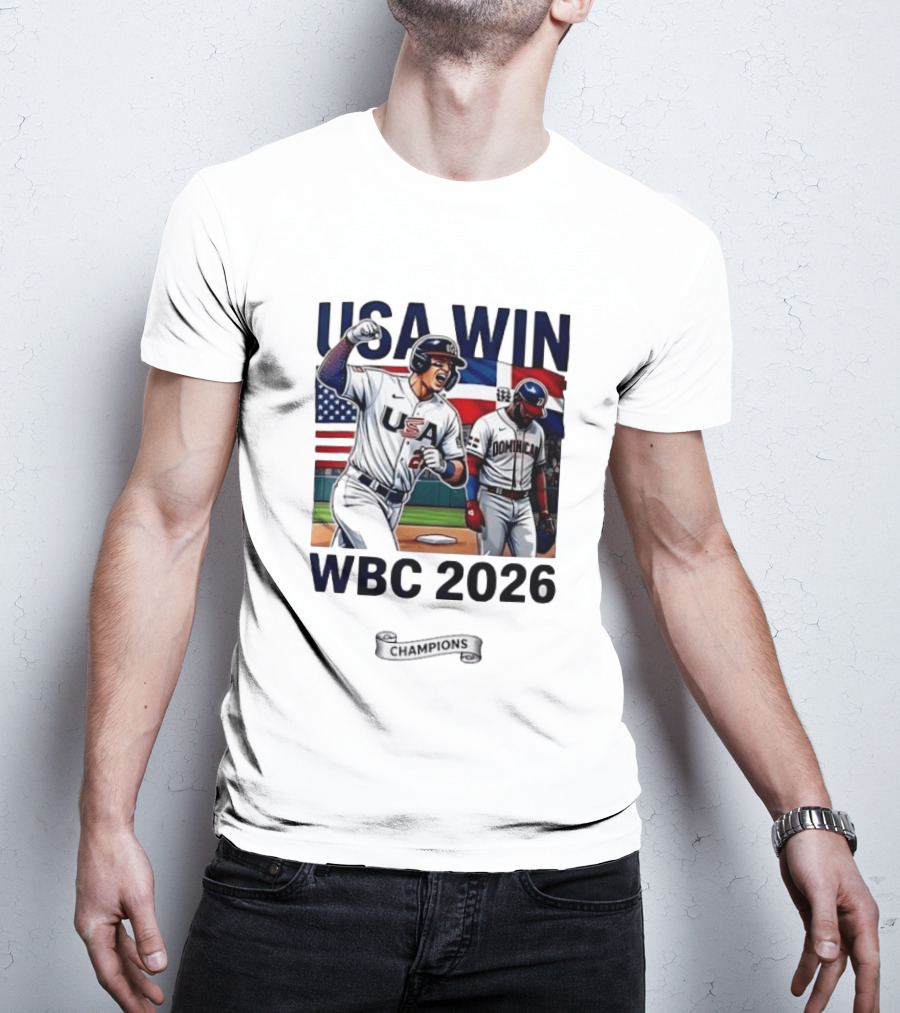 USA Win Over Dominican WBC 2026 Champions T-Shirt