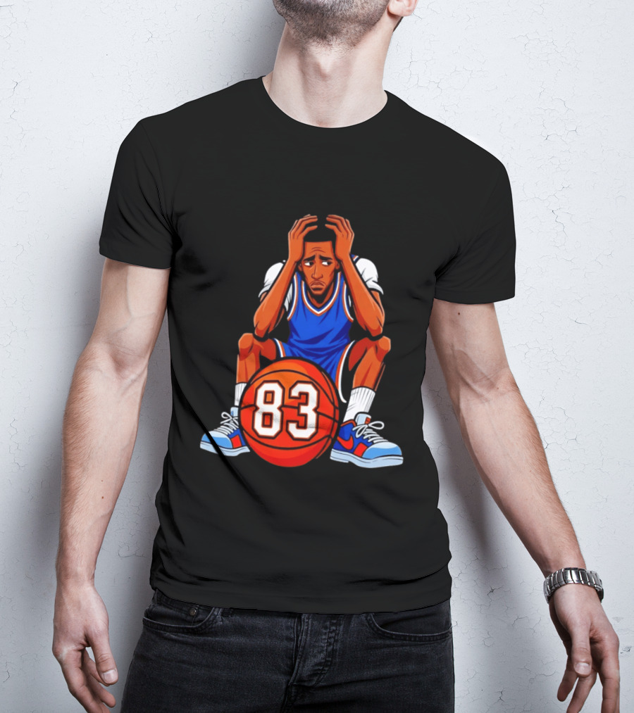 Bam Adebayo 83 Miami Heat Performance Caricature T-Shirt