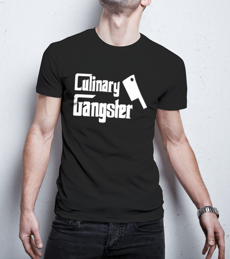 Culinary Gangster Meat Cleaver Style Chef Humor T-Shirt