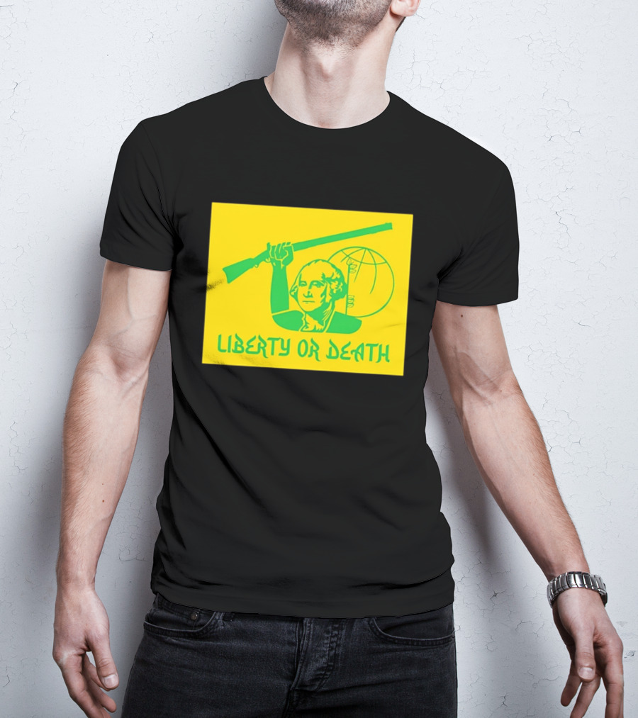 Liberty Or Death 2026 Washington Rifle Globe T-Shirt