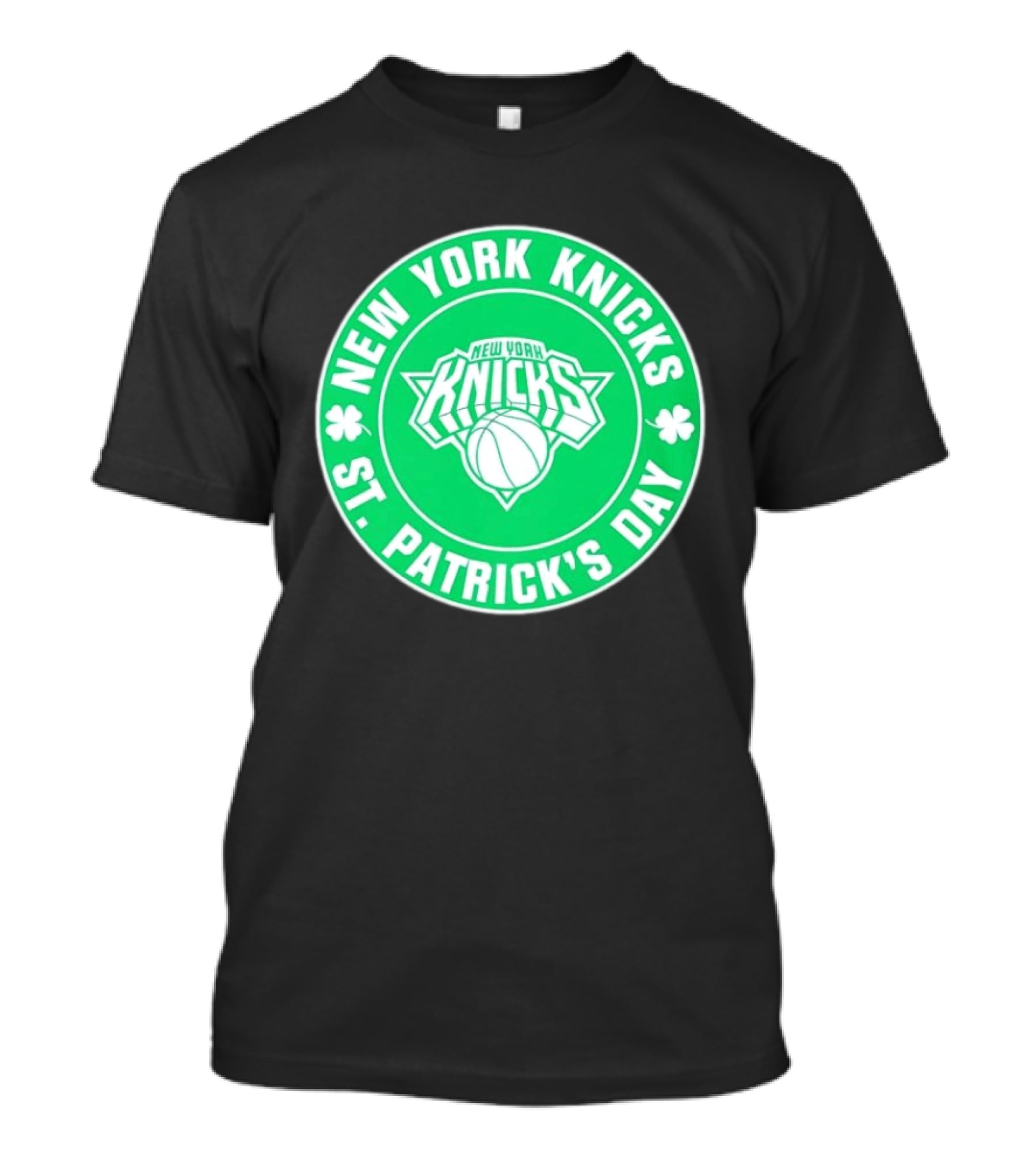 New York Knicks St Patrick's Day Shamrock Green Basketball Team Celebration T-Shirt