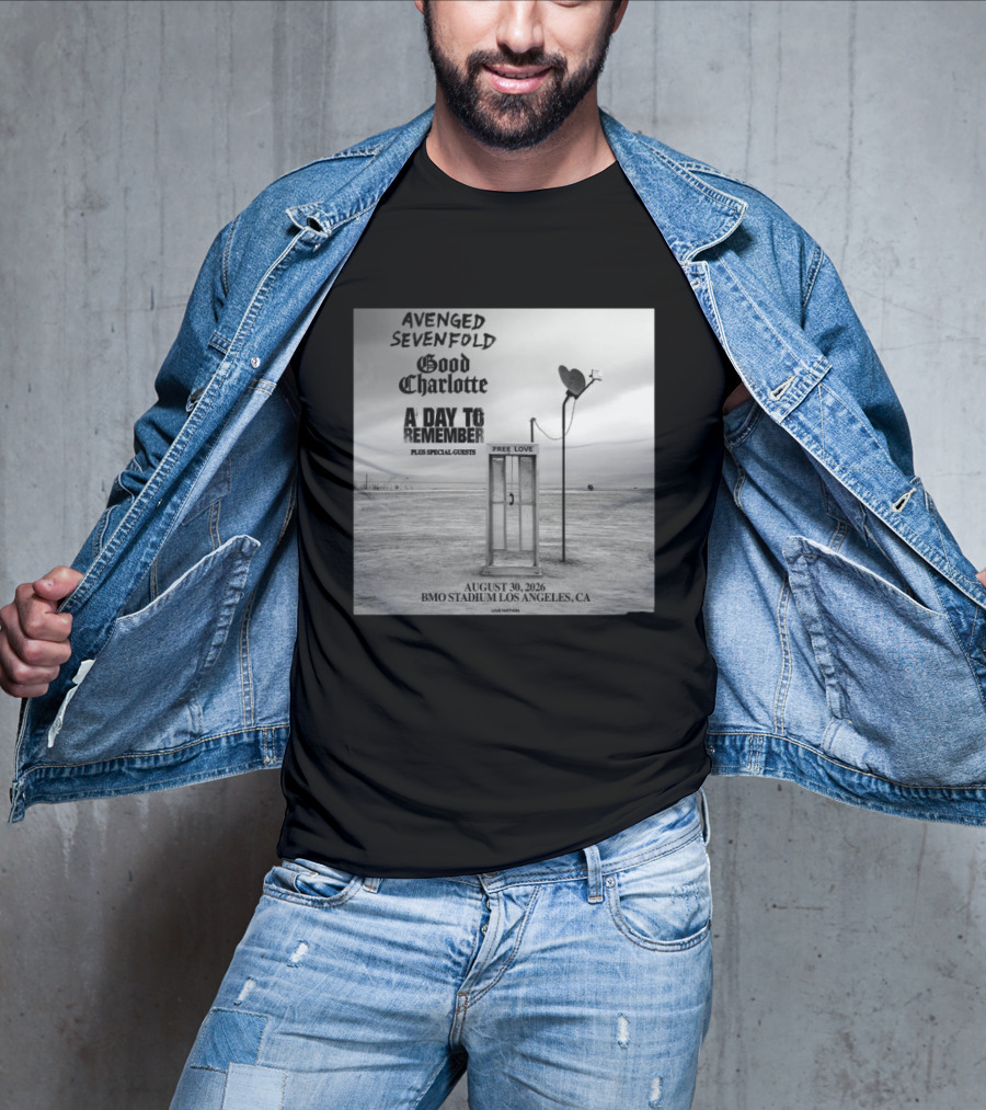 Avenged Sevenfold Good Charlotte A Day To Remember Concert BMO Stadium Los Angeles August 30 2026 T-Shirt