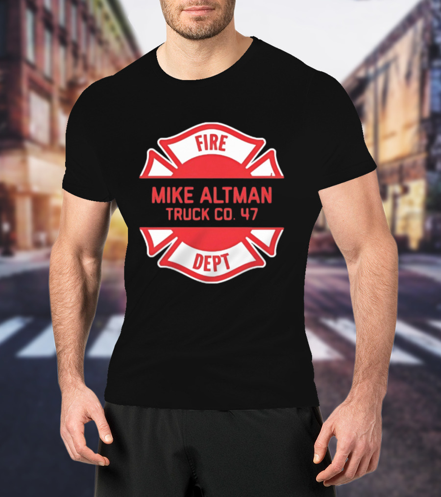 Chicago Fire Dept Mike Altman Truck Co 47 T-Shirt