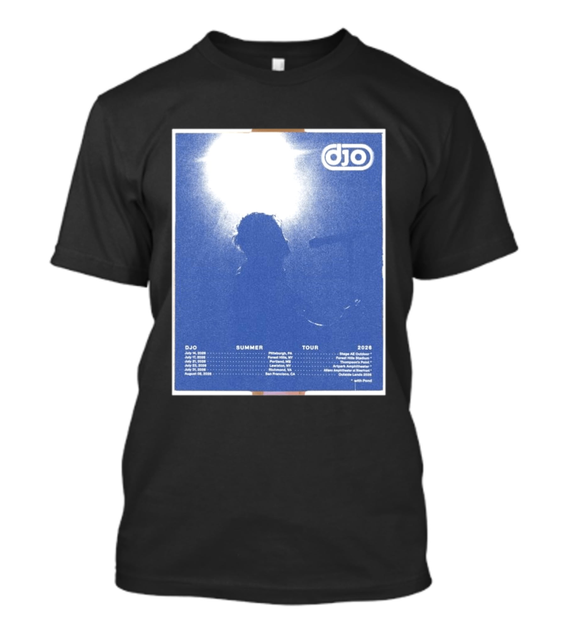 Djo Summer Tour 2026 Pittsburgh New York New Haven Louisville Milwaukee San Francisco T-Shirt