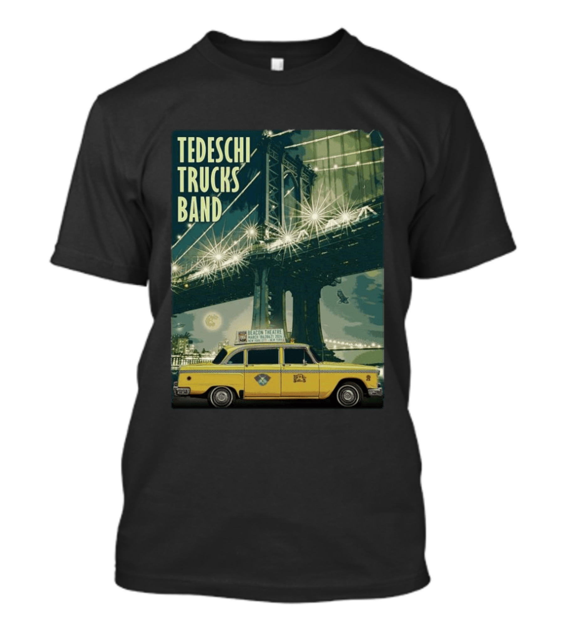 Tedeschi Trucks Band Beacon Theatre New York 2026 March 18 20 21 Week 2 Taxi Bridge T-Shirt