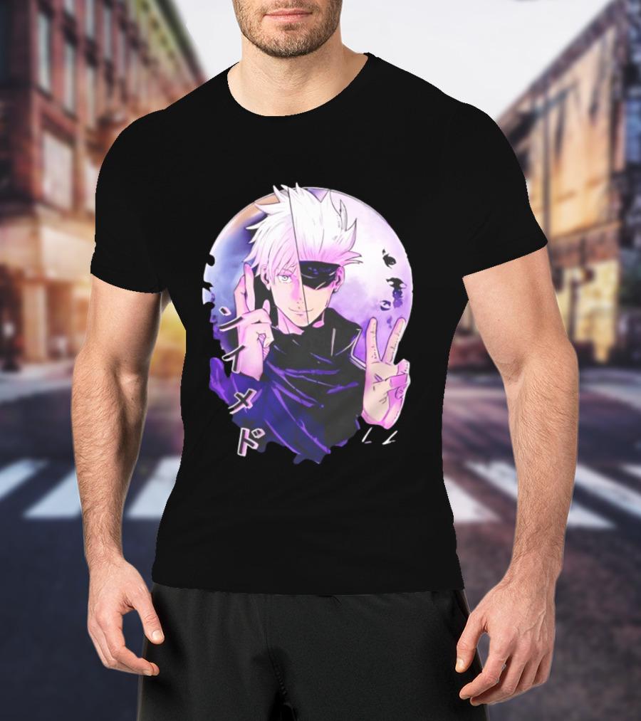 Gojo Satoru Jujutsu Kaisen Mystical Warrior Moon Anime Aesthetic T-Shirt
