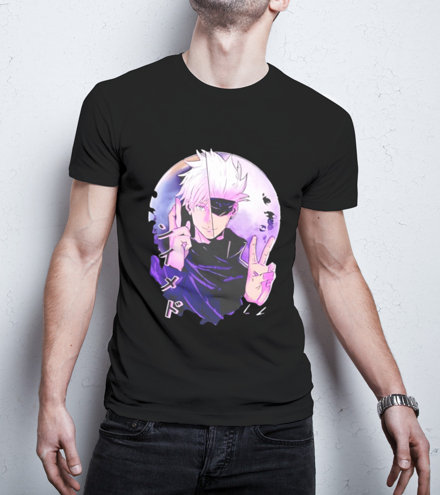 Gojo Satoru Jujutsu Kaisen Mystical Warrior Moon Anime Aesthetic T-Shirt
