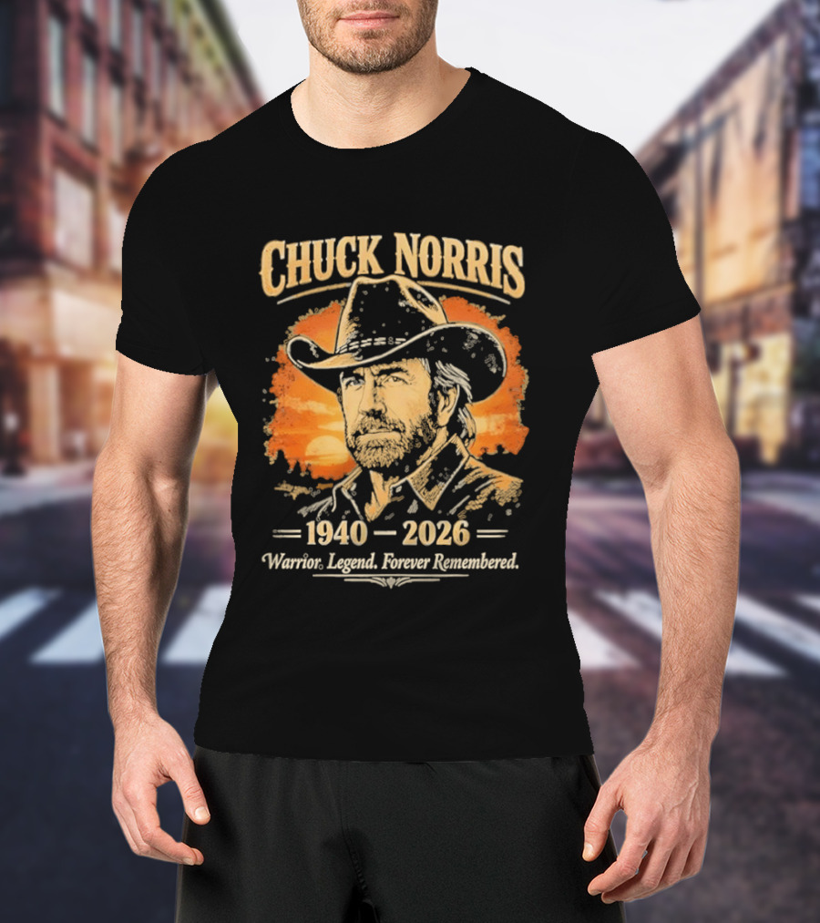 Chuck Norris 1940 2026 Warrior Legend Forever Remembered T-Shirt