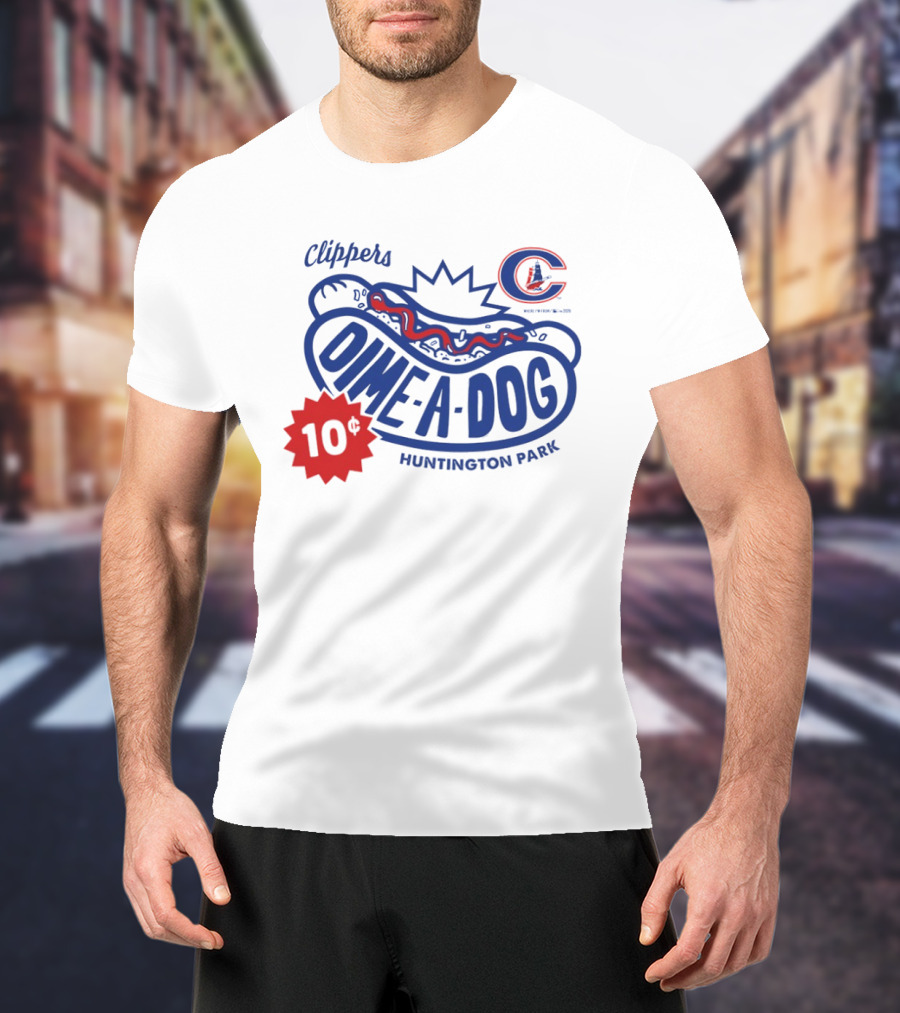 Clippers Dime A Dog 10¢ Huntington Park T-Shirt