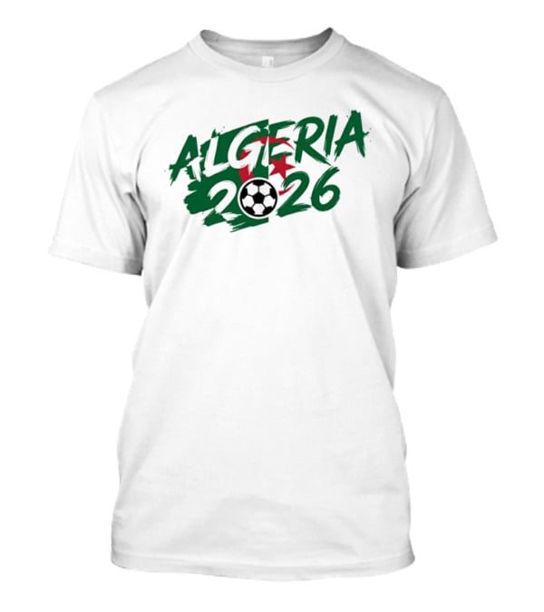 Algeria 2026 Soccer Star Crescent And Ball T-Shirt