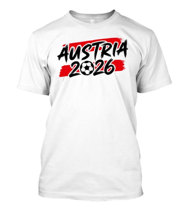 Austria 2026 Soccer Ball Graphic World Cup National Team T-Shirt