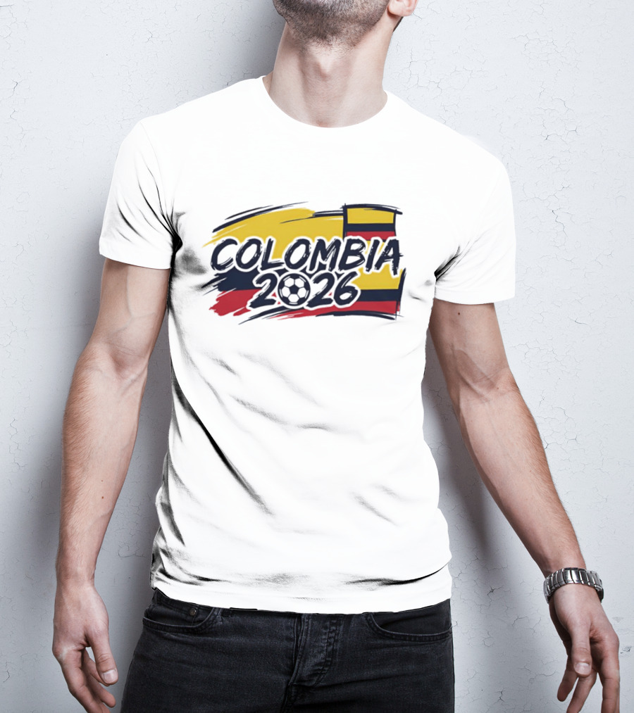 Colombia 2026 World Cup National Team Soccer Flag T-Shirt
