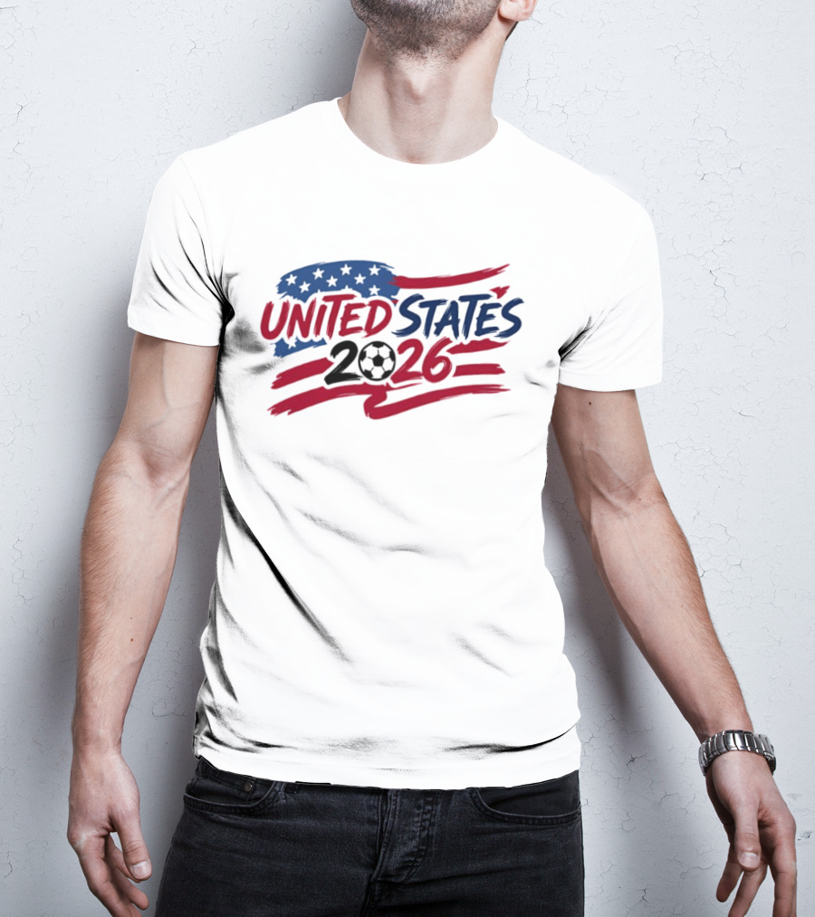 United States 2026 Soccer World Cup Stars And Stripes T-Shirt