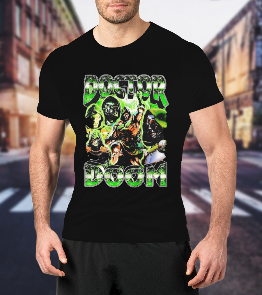 Doctor Doom Marvel Comics Villain Power Poses Montage T-Shirt