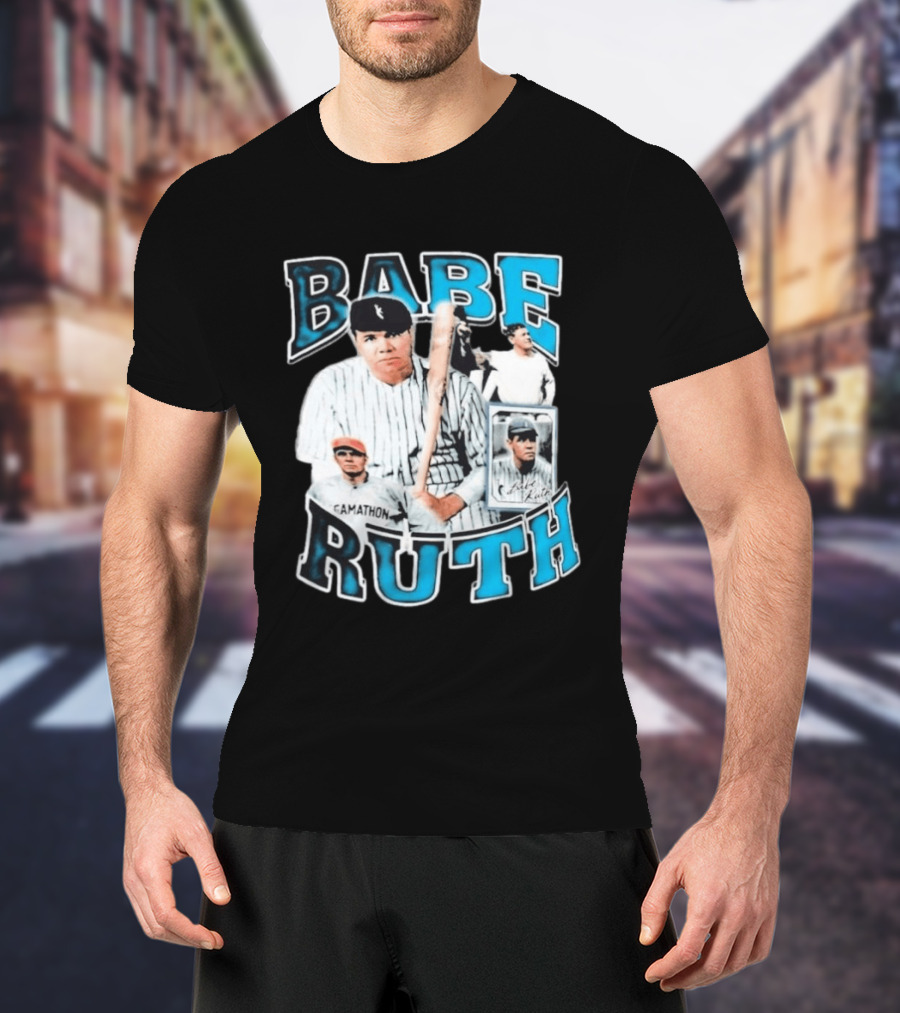 Babe Ruth New York Yankees Iconic Baseball Legend T-Shirt