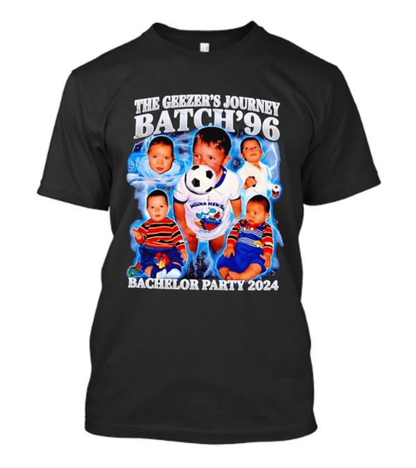 The Geezer's Journey Batch '96 Bachelor Party 2024 Baby Soccer T-Shirt